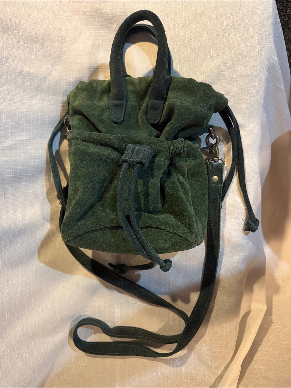 Free People Suede Drawstring Mini Bag